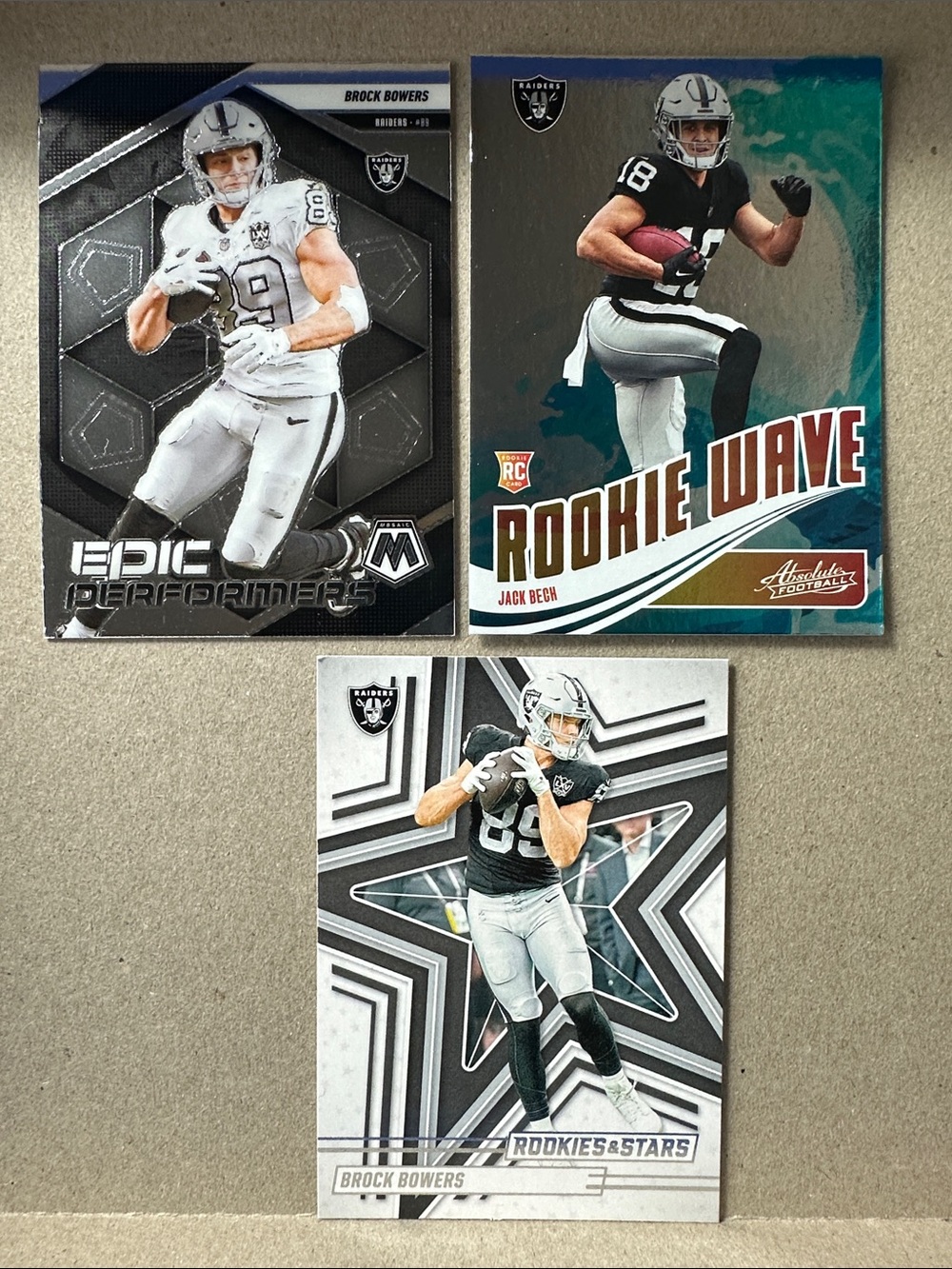 6 Rookies of Brock Bowers w/ Franchise Foundations +Jeanty/Bech Rookies + Crosby - Picture 9 of 16